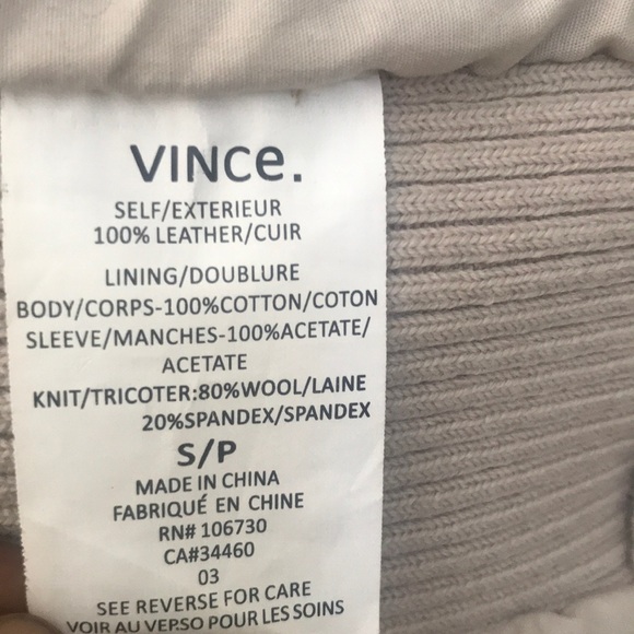 NWOT Vince Scuba Leather Jacket - soft pink color - Picture 10 of 10